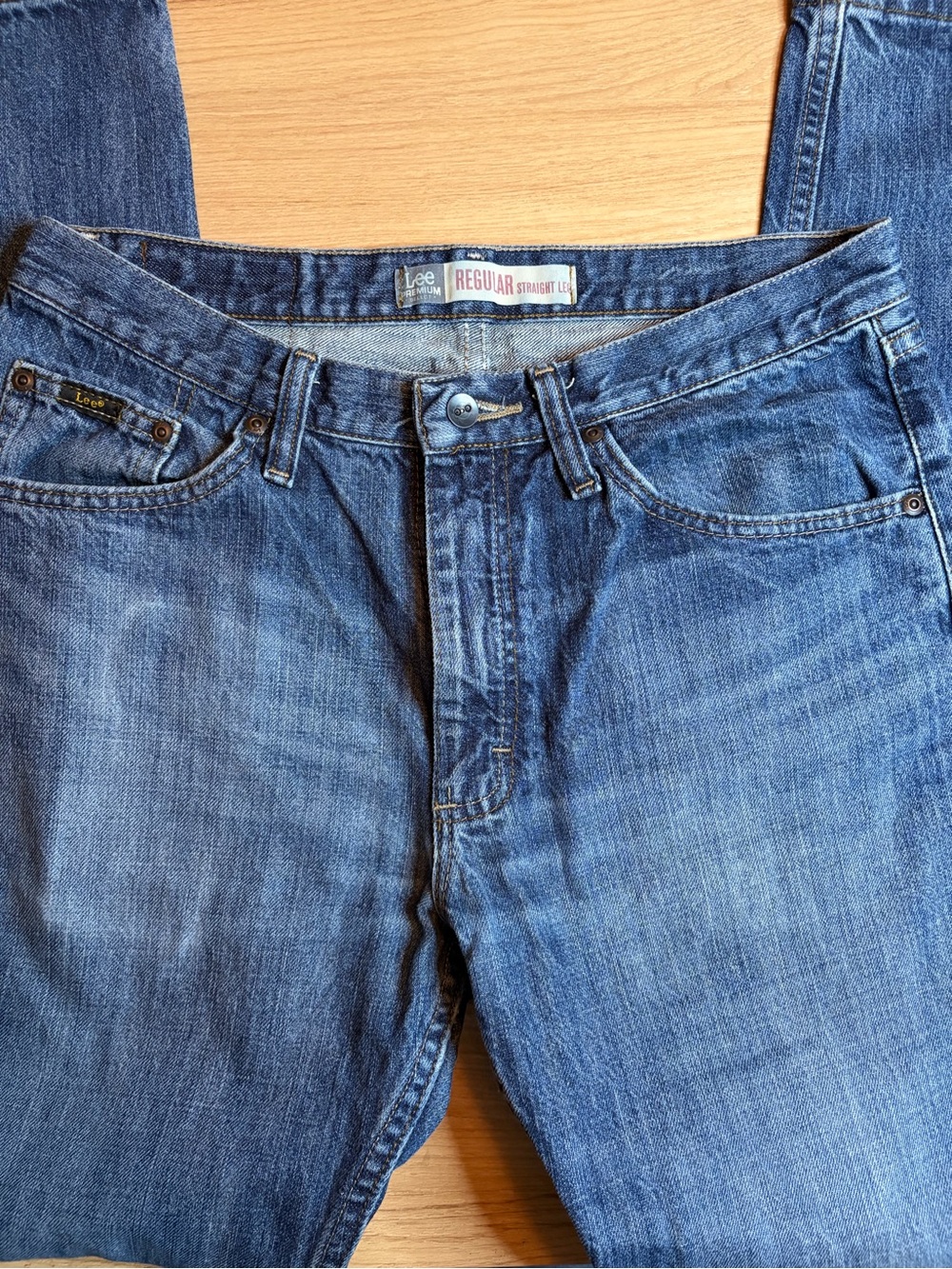 Lee Premium Select Regular Straight Leg Medium Wash Jeans Mens 31x32